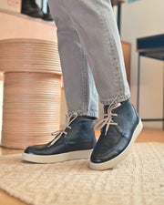 LEUCA - Pelle Blu Martellata