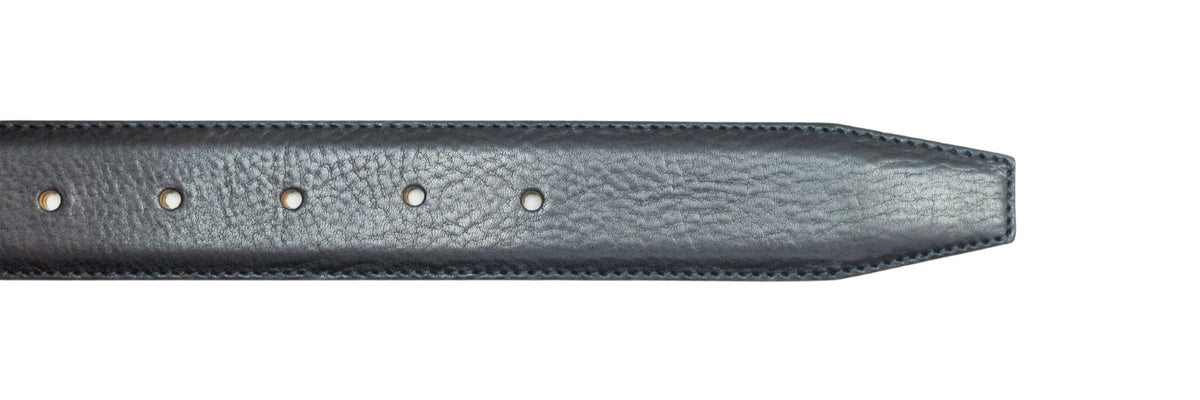 Leather Belt - Navy