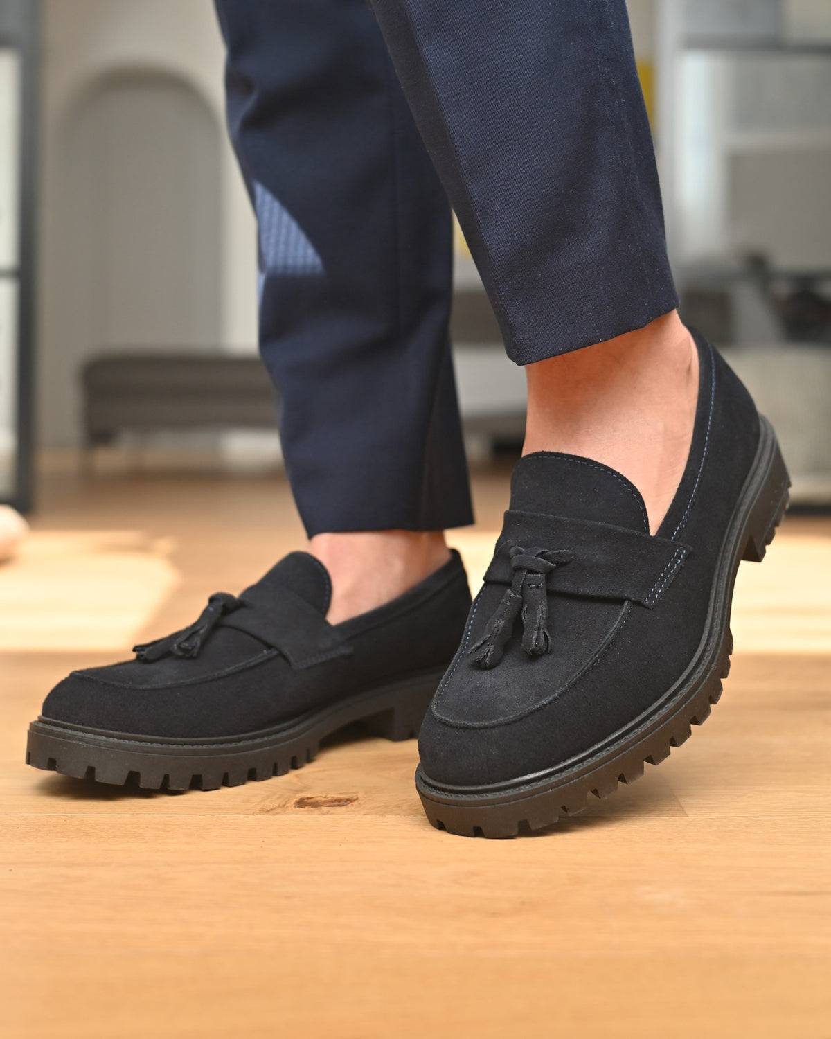 Mocassino in pelle nero - Manuel Ritz Official