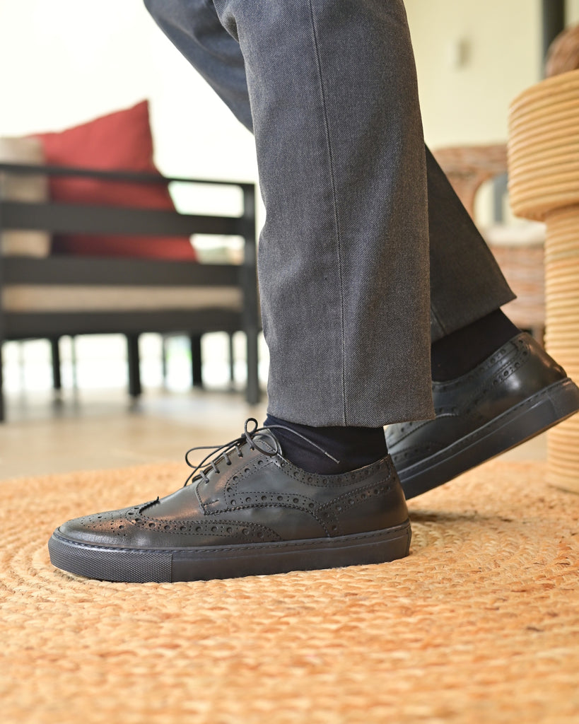 CAPRI - Full Navy Leather