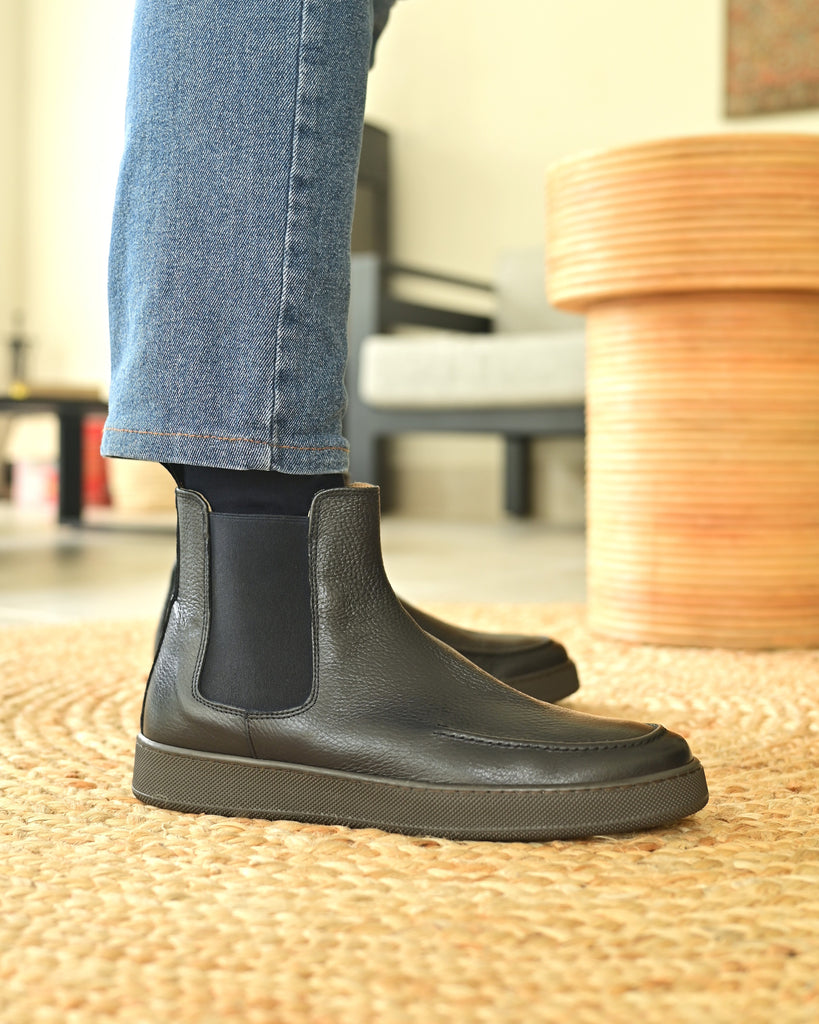 CORTINA - Pelle Blu Martellata