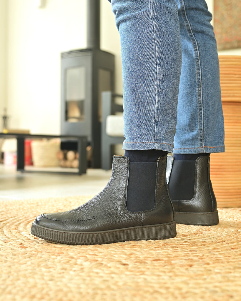 CORTINA - Pelle Blu Martellata