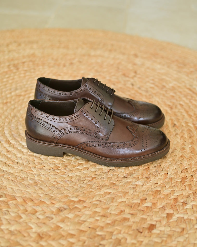 SPOLETO - Pelle Marrone Legno