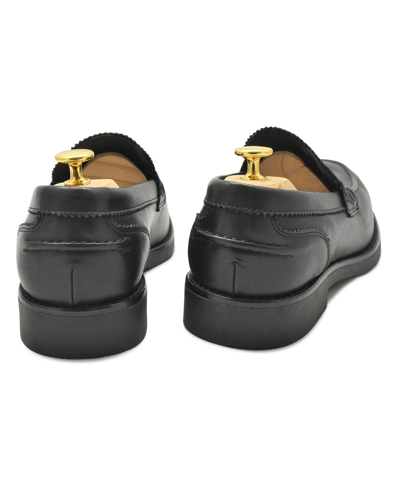 MANAROLA - Pelle Nera e suola in gomma