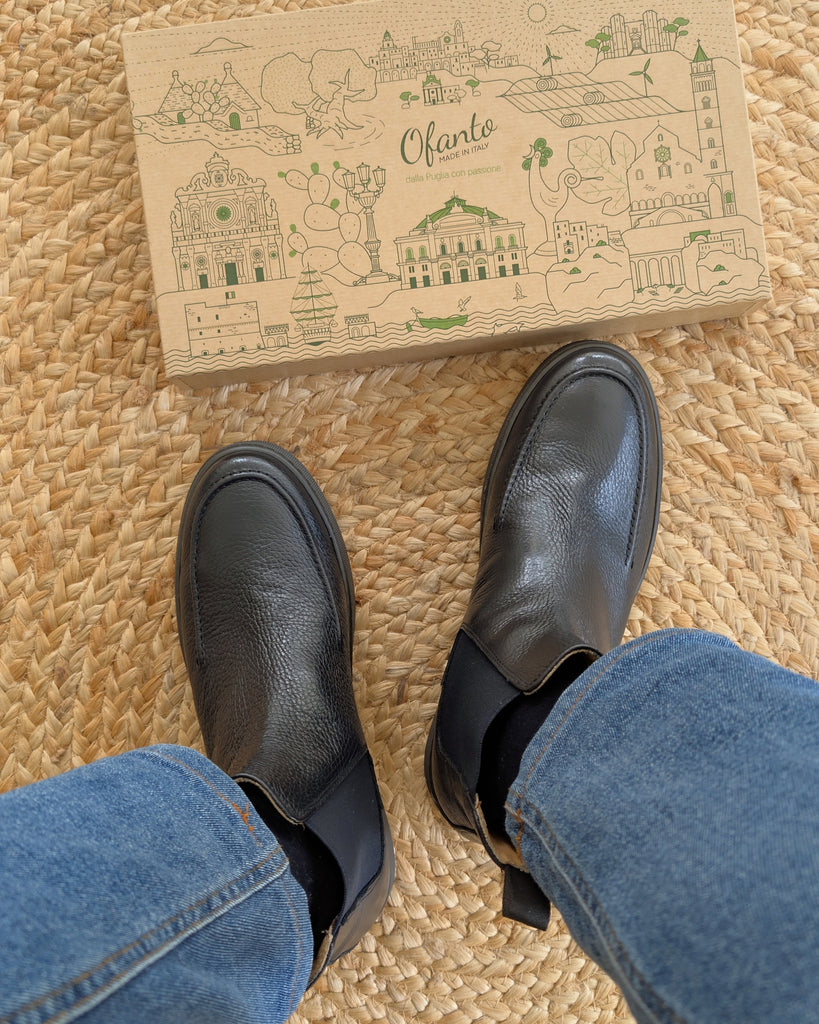 CORTINA - Pelle Blu Martellata