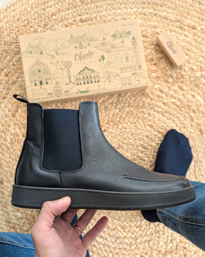 CORTINA - Pelle Blu Martellata