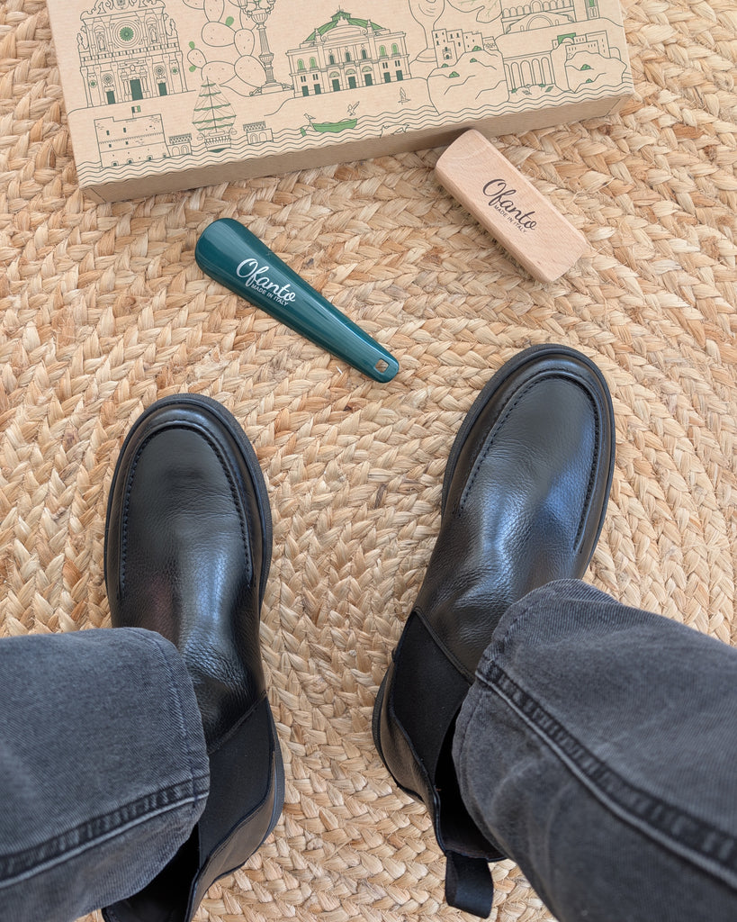 CORTINA - Pelle Nera Martellata