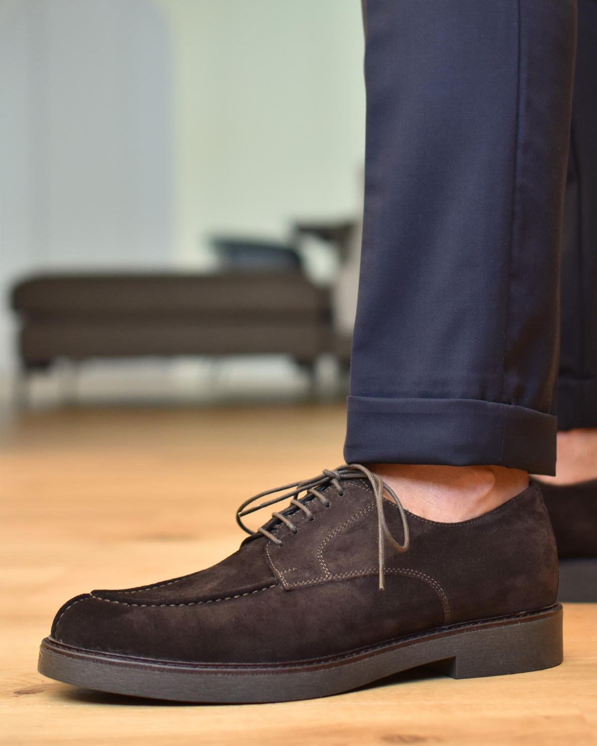 Camoscio Scarpe Stringate Uomo Inglesi Scarpe Uomo Eleganti In