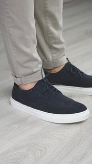 CAPRI - Navy Suede
