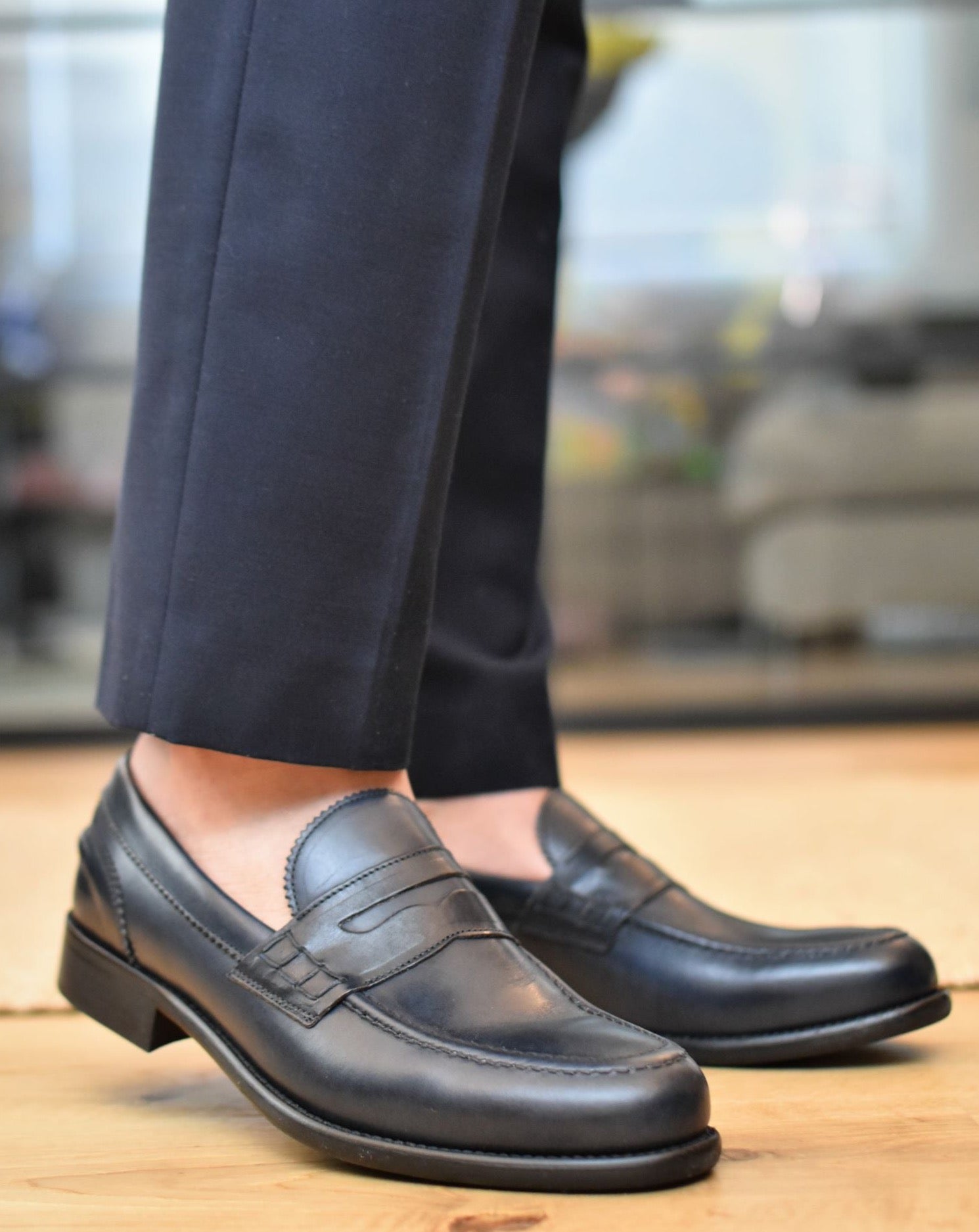 Nike Scarpe Uomo Mocassini Classici Da Uomo Marrone Miele Larson Penny GH Bassi Adidas Scarpe Uomo