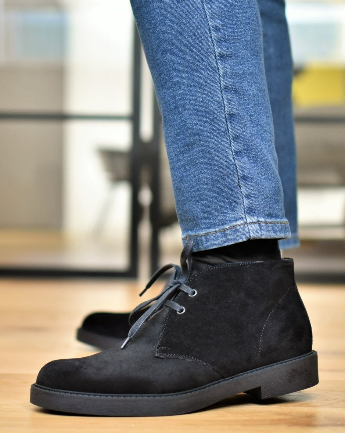 Polacchino desert boot uomo in camoscio nero Ofanto Ofanto Italy