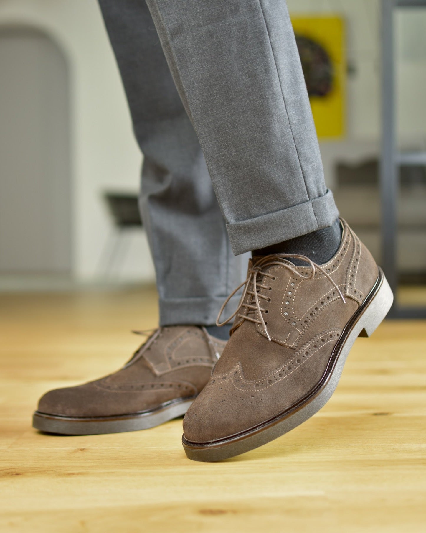 DESIGN - Scarpe derby stringate con suola spessa marroni DESIGN - Scarpe derby stringate con suola spessa marroni